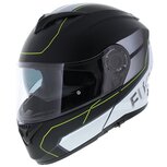 Vito Furio systeemhelm mat zwart wit geel Vito Furio systeemhelm mat zwart wit geel