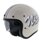 Nikko N500 Jet helm Classic beige zwart Nikko N500 Jet helm Classic beige zwart