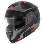 MT Atom Skill SV Systeemhelm mat zwart titanium rood MT Atom Skill SV Systeemhelm mat zwart titanium rood
