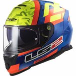 LS2 FF800 Storm motorhelm Salvador replica blauw fluor geel LS2 FF800 Storm motorhelm Salvador replica blauw fluor geel
