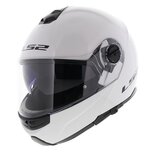LS2 FF325 Strobe systeemhelm solid glans wit LS2 FF325 Strobe systeemhelm solid glans wit