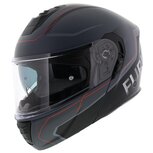 Vito Furio 2 systeemhelm mat zwart rood Vito Furio 2 systeemhelm mat zwart rood