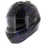 Shark EVO ES K-Rozen Skull glans zwart oliekleur paars/blauw Shark EVO ES K-Rozen Skull glans zwart oliekleur paars/blauw