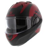 Shark EVO ES Kedje mat zwart rood Shark EVO ES Kedje mat zwart rood