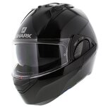 Shark EVO-GT systeemhelm motorhelm glans zwart Shark EVO-GT systeemhelm motorhelm glans zwart