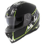 Jopa Sonic integraal helm Camo mat zwart geel met zonnevizier Jopa Sonic integraal helm Camo mat zwart geel met zonnevizier