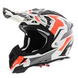 Airoh Aviator Ace crosshelm Swoop glans zwart oranje wit Airoh Aviator Ace crosshelm Swoop glans zwart oranje wit