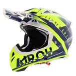 Airoh Aviator Ace crosshelm Amaze glans blauw geel Airoh Aviator Ace crosshelm Amaze glans blauw geel