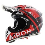 Airoh Aviator Ace crosshelm Amaze glans zwart rood wit Airoh Aviator Ace crosshelm Amaze glans zwart rood wit