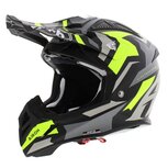 Airoh Aviator Ace crosshelm Swoop mat zwart antraciet geel Airoh Aviator Ace crosshelm Swoop mat zwart antraciet geel
