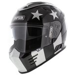 Simpson Venom Integraalhelm Stingrae glans zwart zilver Simpson Venom Integraalhelm Stingrae glans zwart zilver
