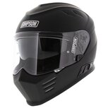 Simpson Venom Integraalhelm mat zwart Simpson Venom Integraalhelm mat zwart