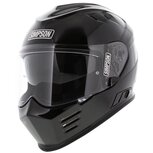Simpson Venom Integraalhelm glans zwart Simpson Venom Integraalhelm glans zwart