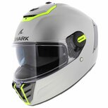 Shark Spartan RS Blank SP mat zilver geel Shark Spartan RS Blank SP mat zilver geel