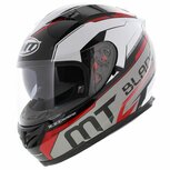 MT Blade SV Super-R helm glans zwart rood wit MT Blade SV Super-R helm glans zwart rood wit