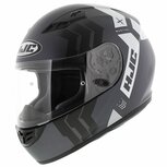 HJC CS15 Martial motorhelm scooterhelm mat grijs wit HJC CS15 Martial motorhelm scooterhelm mat grijs wit