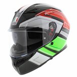 AGV K3 motorhelm Wing glans zwart Italy AGV K3 motorhelm Wing glans zwart Italy