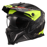 LS2 OF606 Drifter Devor mat zwart fluor geel LS2 OF606 Drifter Devor mat zwart fluor geel