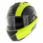 Shark Evo ES Endless systeemhelm motor helm glans geel zwart zilver Shark Evo ES Endless systeemhelm motor helm glans geel zwart zilver