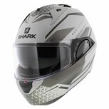 Shark Evo ES systeemhelm motorhelm Yari mat zilver antraciet zwart Shark Evo ES systeemhelm motorhelm Yari mat zilver antraciet zwart