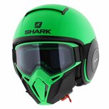 Shark Helm Street Drak Neon serie mat groen zwart Shark Helm Street Drak Neon serie mat groen zwart
