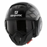 Shark Helm Street Drak Hurok glans zwart zilver Shark Helm Street Drak Hurok glans zwart zilver