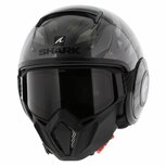 Shark Helm Street Drak Kanhji glans antraciet zwart Shark Helm Street Drak Kanhji glans antraciet zwart