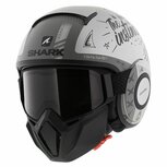Shark Helm Street Drak Tribute RM mat zilver antraciet Shark Helm Street Drak Tribute RM mat zilver antraciet