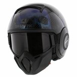 Shark Helm Street Drak Krull glans zwart groen blauw Shark Helm Street Drak Krull glans zwart groen blauw