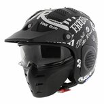Shark X-Drak Helm Freestyle Cup mat zwart wit Shark X-Drak Helm Freestyle Cup mat zwart wit