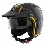 Shark X-Drak 2 Trial Helm Thrust-R glans zwart antraciet oranje Shark X-Drak 2 Trial Helm Thrust-R glans zwart antraciet oranje