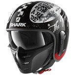 Shark S-Drak 2 Helm Tripp In glans zwart wit rood Shark S-Drak 2 Helm Tripp In glans zwart wit rood