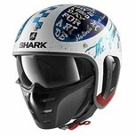 Shark S-Drak 2 Helm Tripp In glans wit blauw rood Shark S-Drak 2 Helm Tripp In glans wit blauw rood