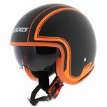 Axxis Hornet SV jethelm Royal mat zwart oranje fluor Axxis Hornet SV jethelm Royal mat zwart oranje fluor