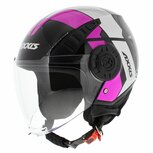 Axxis Metro jethelm Cool glans fluor roze Axxis Metro jethelm Cool glans fluor roze