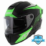 Axxis Hawk SV Evo Integraal helm Ixil mat zwart groen Axxis Hawk SV Evo Integraal helm Ixil mat zwart groen