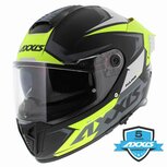 Axxis Hawk SV Evo Integraal helm Ixil mat zwart fluor geel Axxis Hawk SV Evo Integraal helm Ixil mat zwart fluor geel