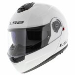 LS2 FF908 Strobe II systeemhelm solid glans wit LS2 FF908 Strobe II systeemhelm solid glans wit