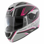 Shark D-Skwal 2 Daven integraalhelm mat zwart grijs roze Shark D-Skwal 2 Daven integraalhelm mat zwart grijs roze
