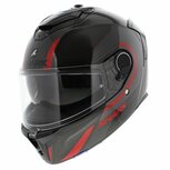 Shark Spartan GT Carbon Tracker zwart chroom rood Shark Spartan GT Carbon Tracker zwart chroom rood