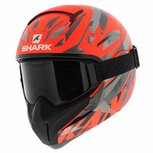Shark Vancore 2 helm Kanhji mat zwart fluo oranje Shark Vancore 2 helm Kanhji mat zwart fluo oranje