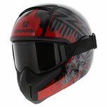 Shark Vancore 2 helm Overnight glans zwart rood zilver Shark Vancore 2 helm Overnight glans zwart rood zilver