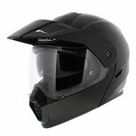 HJC C80 Adventure Systeemhelm met klep - motorhelm solid mat zwart HJC C80 Adventure Systeemhelm met klep - motorhelm solid mat zwart