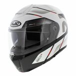 HJC RPHA 90s Systeemhelm motorhelm Bekavo glans wit zwart rood HJC RPHA 90s Systeemhelm motorhelm Bekavo glans wit zwart rood