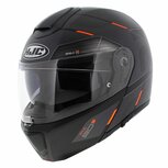 HJC RPHA 90s Systeemhelm motorhelm Bekavo mat antraciet zwart oranje HJC RPHA 90s Systeemhelm motorhelm Bekavo mat antraciet zwart oranje