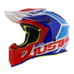 Just1 Crosshelm J38 Blade blauw rood wit Just1 Crosshelm J38 Blade blauw rood wit