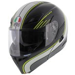 AGV Compact ST Boston mat zwart grijs geel AGV Compact ST Boston mat zwart grijs geel